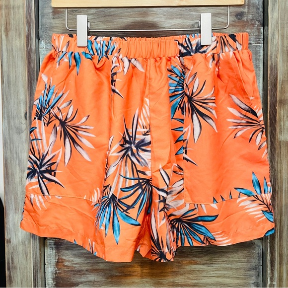 Tropical 2pc Button Down Shirt + Shorts Vacation Set - Picture 5 of 13